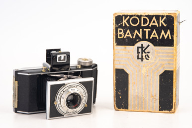 コダック828ロールフィルムカメラKodak FLASH BANTAM Vintage Kodak Flash Bantam 828 Film Folding Camera w/ Anastar 48mm