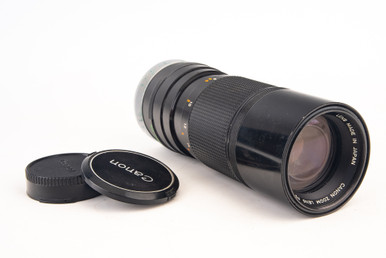 Canon FD 100-200mm f/5.6 S.C. Manual Focus Zoom Lens with Caps