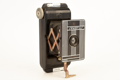 Spartus Folding 127 Roll Film 4x6.5cm Art Deco Viewfinder Camera