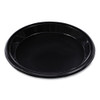 Hi-impact Plastic Dinnerware, Plate, 10" Dia, Black, 125/sleeve, 4 Sleeves/carton