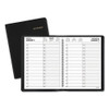 Two-person Group Daily Appointment Book, 11 X 8, Black Cover, 12-month (jan To Dec): 2025