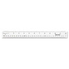 Clear Flexible Acrylic Ruler, Standard/metric, 12" Long, Clear