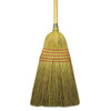 Corn/fiber Brooms, Corn/yucca Bristles, 53.5" Overall Length, Natural, 6/carton