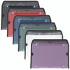 Expanding File, 7.5" Expansion, 7 Sections, Zipper Closure, Letter Size, Randomly Assorted Colors