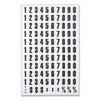 Interchangeable Magnetic Board Accessories, Numbers, Black, 0.75"h