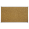 Arc Frame Cubicle Cork Board, 24 X 14, Tan Surface, Silver Aluminum Frame