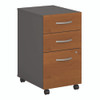 Series C Mobile Pedestal File, Left/right, 3-drawers: Box/box/file, Legal/letter/a4/a5, Cherry/gray, 15.75" X 20.25" X 27.88" - BSHWC72453SU