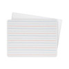 Two-sided Red And Blue Ruled Dry Erase Board, 12 X 9, Ruled White Front/unruled White Back, 12/pack