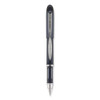 Jetstream Hybrid Gel Pen, Stick, Fine 0.7 Mm, Black Ink, Black/silver Barrel