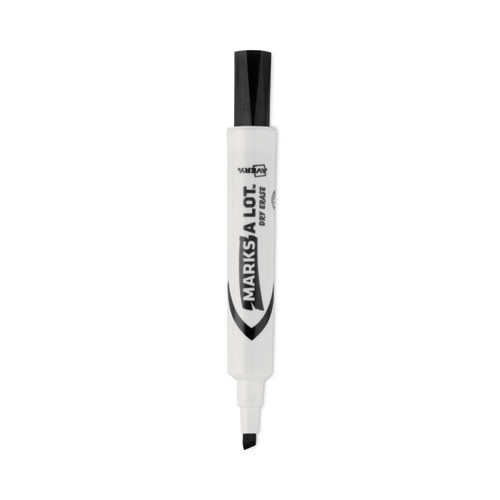 Marks A Lot Desk-style Dry Erase Marker Value Pack, Broad Chisel Tip, Black, 36/pack (98207)