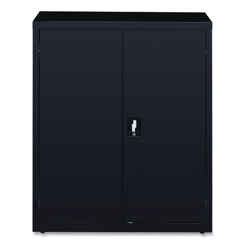 Economy Assembled Storage Cabinets, 3 Shelves, 36" X 18" X 42", Black