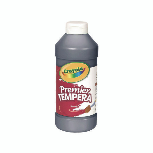 Premier Tempera Paint, Black, 16 Oz Bottle