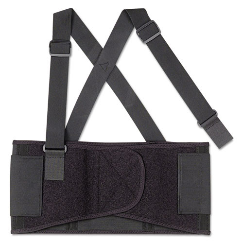 Proflex 1650 Economy Elastic Back Support Brace, Small, 25" To 30" Waist, Black