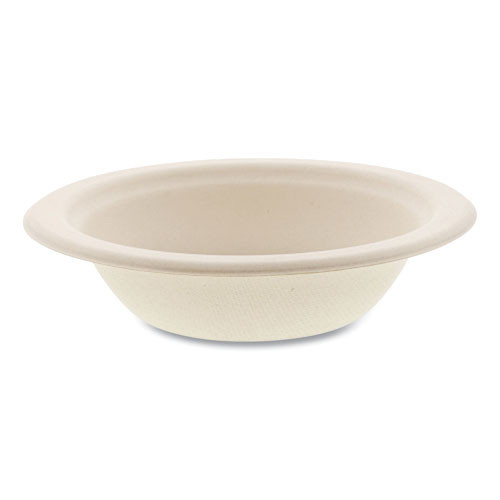 Bagasse Pfas-free Dinnerware, Round Bowl, 12 Oz, Tan, 1,000/carton