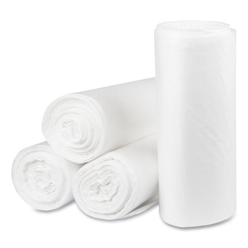 Eco Strong Plus Can Liners, 40 Gal, 1.35 Mil, 40" X 46", Natural, Perforated Roll, 100/carton