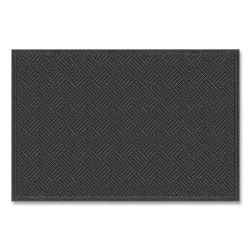 Ecomat Crosshatch Entry Mat, 48 X 72, Charcoal