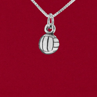 925 solid sterling silver volleyball charm pendant