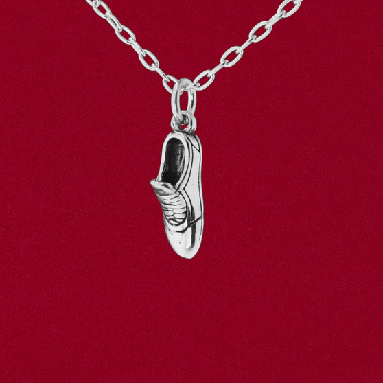 925 sterling silver track and field shoe cleat charm