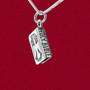 925 sterling silver Bible with Cross and Dove charm