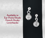 925 sterling silver tiny volleyball charm earrings