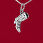 925 sterling silver cowboy boot charm pendant