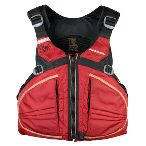 Stohlquist Trekker Men's Life Jacket, Deep Red - Size XXL(46"-52")