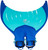 MERMAID CHILD MONO FIN BLUE