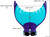 MERMAID CHILD MONO FIN BLUE