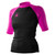 Body Glove Women‚Äôs Raglan Fitted Short Arm Rashguard Black Pink XL