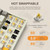 MIIIW Z680 68 Keys 65% Mechanical Keyboard Gateron G Pro Yellow Switches, Autumn