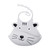 VENTRAY Silicone Baby Bibs with Food Catcher Pocket, Animal Shape ‚Äì Kitten