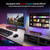 Edifier MG300 Computer Speakers Computer SoundBar: RGB LED Gaming Speakers Computer with Microphone - Powered Laptop Speakers Quick Connection Bluetooth 5.3 & USB Adapter for Gaming & Desktop Speakers