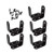 Repuhand 10 Pcs 40x40 mm Corner Bracket L Right Angle Brackets 90 Degree Angle Braces with Screws