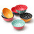 DOWAN Porcelain Small Bowls, 10 Fluid Ounces Vibrant Colors Dessert Bowls