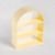Ventray Home Arched Acrylic Desktop Storage Rack (Yellow)