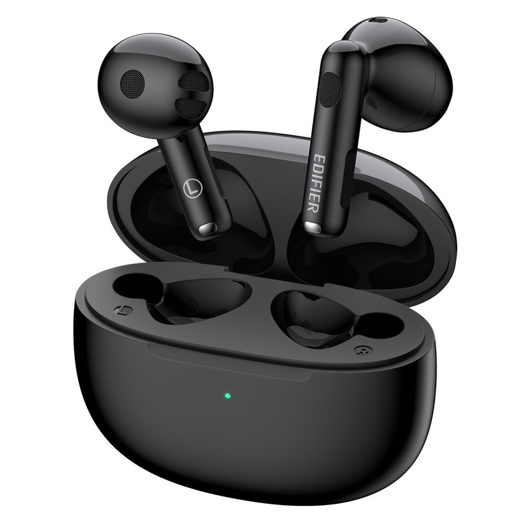 Edifier W220T True Wireless Earbuds Bluetooth V5.3 Semi-in-Ear Earphones with Mic, IP54 Waterproof Stereo Headphones with Immersive Premium Sound & 4 Noise Cancelling Mics for Clear Calls