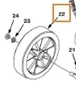 Tennant 1020688 Wheel 213mm with taper