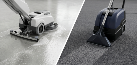 Floor Scrubber vs Carpet Extractor: Which One Does Your Facility Actually Need?