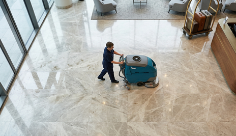 How to Clean a Hotel Lobby Floor