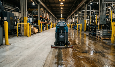 How to Clean Floors in a Facility That Uses Heavy Oils and Lubricants