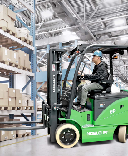NOBLELIFT FE4C50 — 5,000-Lb Cushion-Tire Lithium Forklift