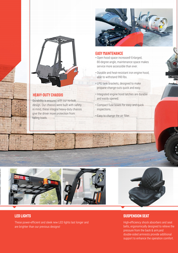 TAILIFT PFG36 — 8,000-Lb Pneumatic-Tire LPG Forklift