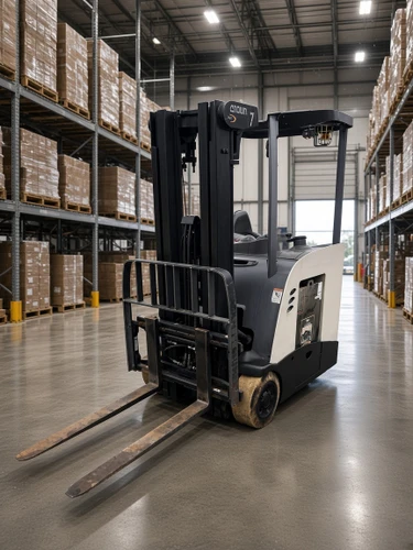 Crown RC5530C-30 — 3,000 lb Electric Stand-Up Forklift with Side Shift | 190" Mast