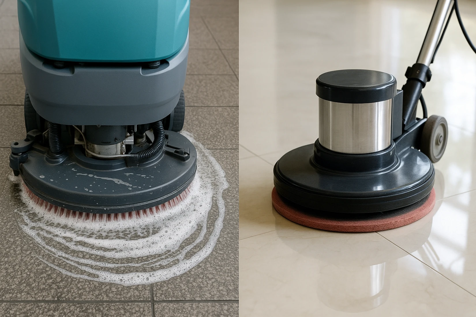 Floor Buffing vs. Floor Scrubbing: Understanding the Difference & When to Do Each