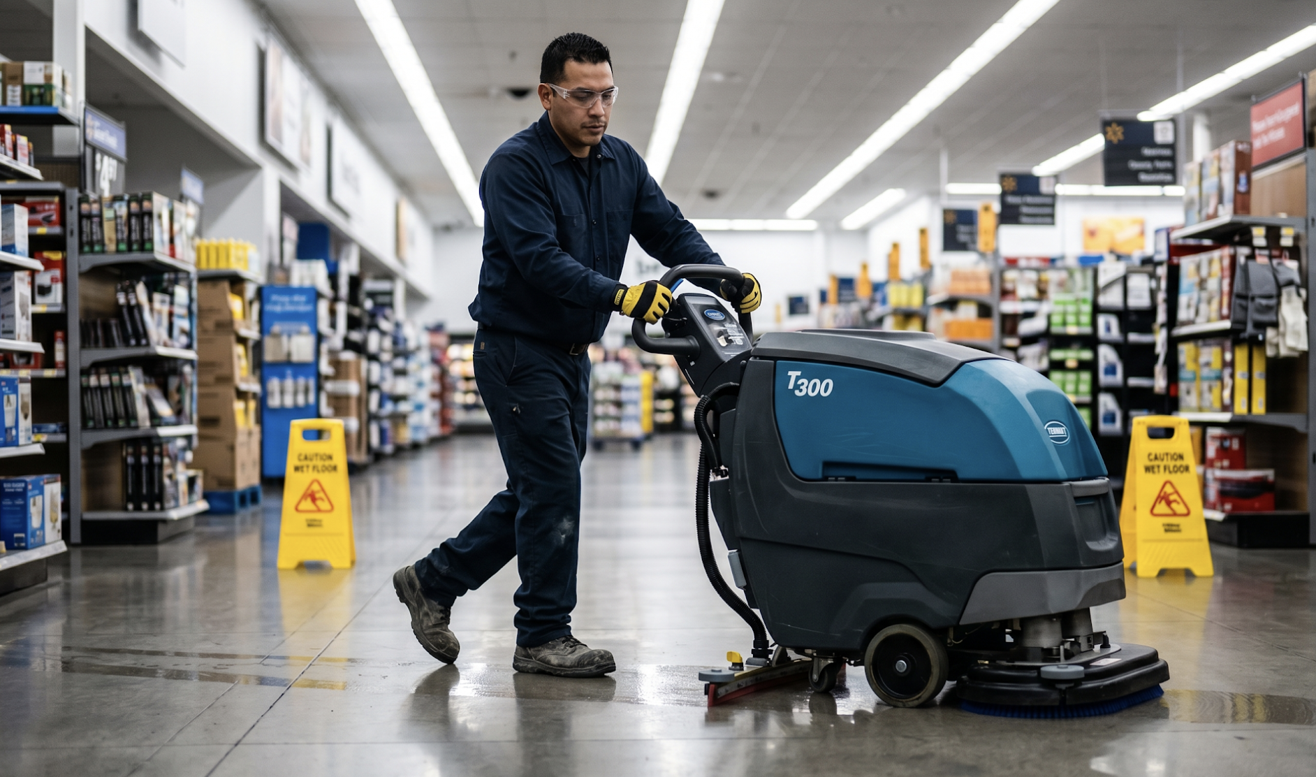 How to Operate a Commercial Walk Behind Floor Scrubber
