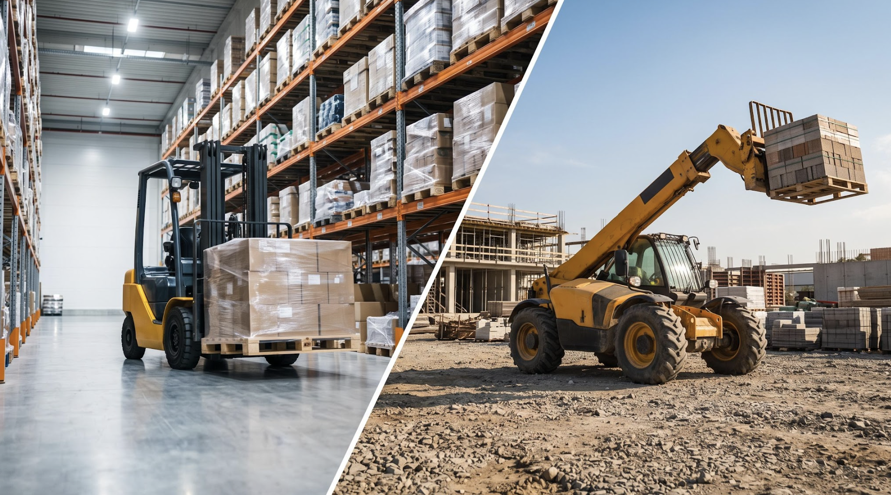 Telehandler vs Forklift: Which One Does Your Job Site Need?