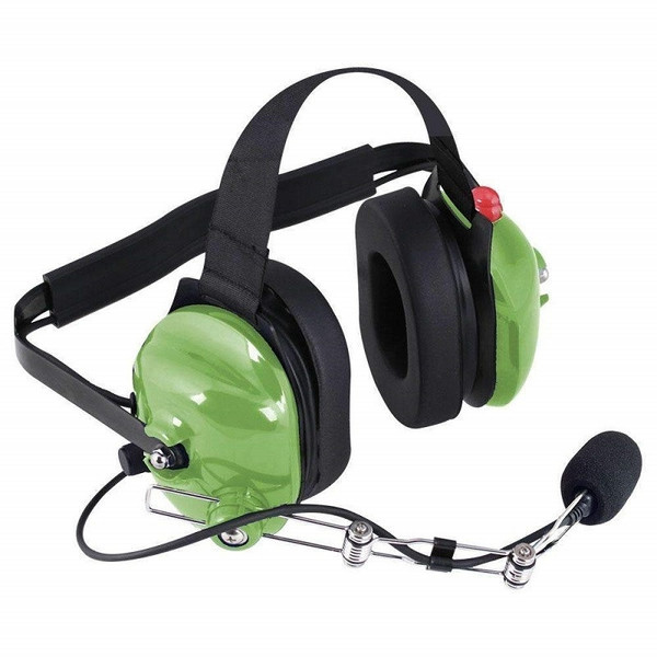 Arctic Cat Prowler / Wildcat H42 Behind the Head (BTH) Headset for 2-Way Radios - Green by Rugged Radios - H42-GREEN-EAO