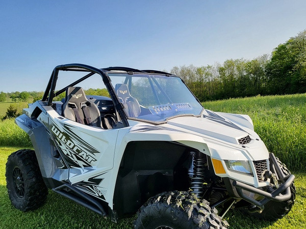 Arctic Cat Wildcat XX 2-Seater 1-pc Windshield with Clamp, Vent & Hard Coat by 3 Star Industries - ART1XX-SB1-Master