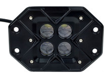8 Inch LED RGB Light Bar Dual Row 36 Watt Combo Ultra Accent Series  Quad-Lock/Interlock
