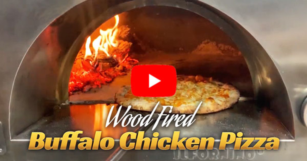 Buffalo Chicken Pizza in Wood Fired Oven - Recipe